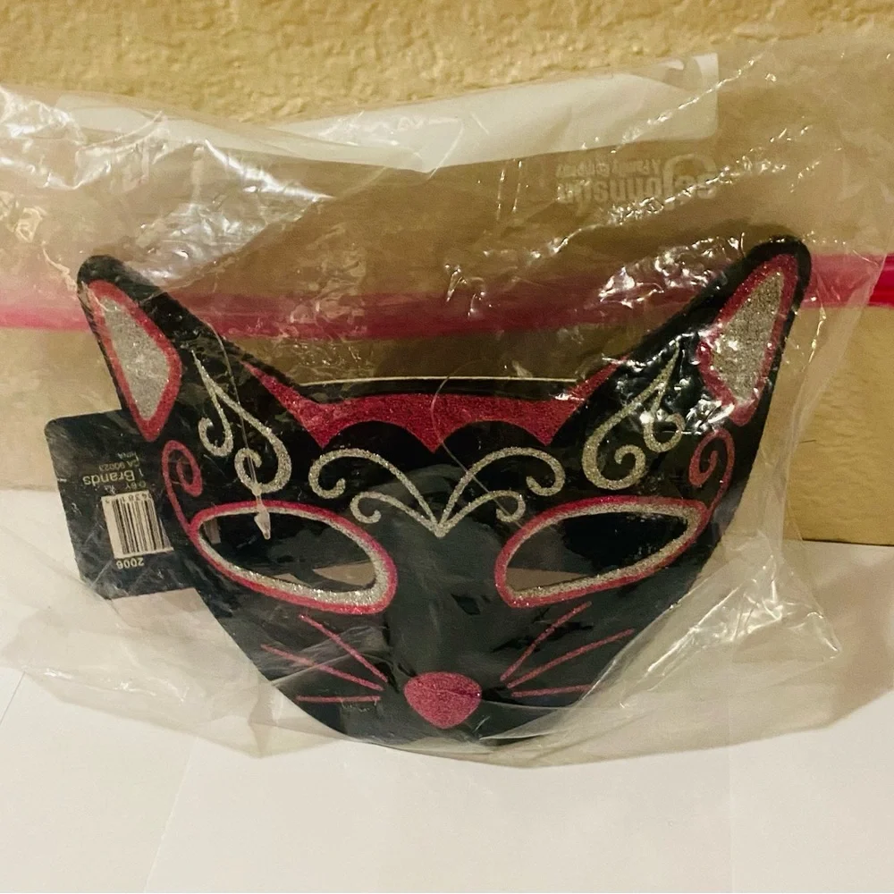 Cute Cat Kids Halloween Face Mask